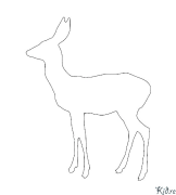 biche - cerf Coloriages À Imprimer